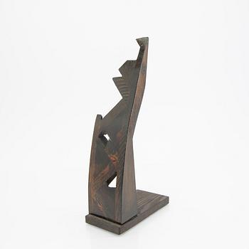 Lars Kleen, a signed dated and numbered wooden sculpture -89 79/90 (?).