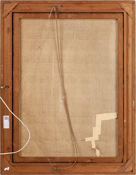 OKÄND KONSTNÄR, olja på duk, 1800-tal. Monogramsignerad AJP.
