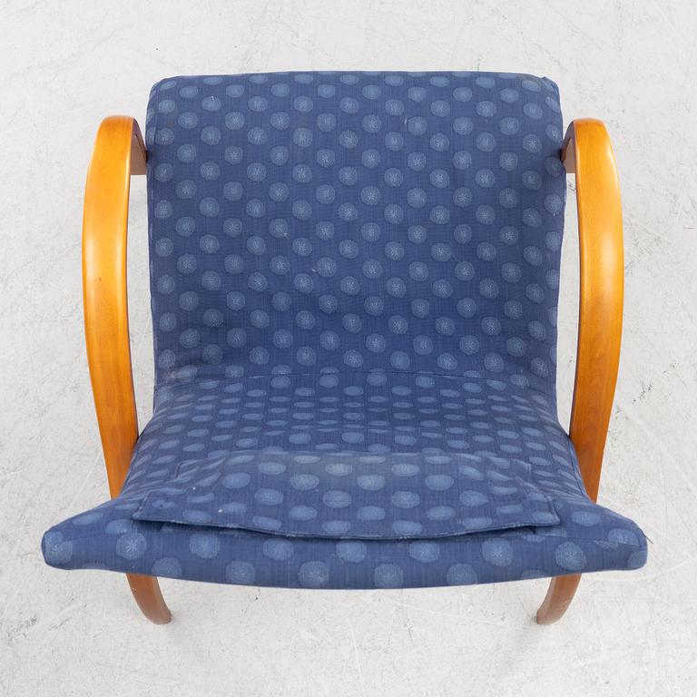 Markku Pakkanen, a pair of 'Harlekiini' armchairs, Asko, Finland, late 20th Century.