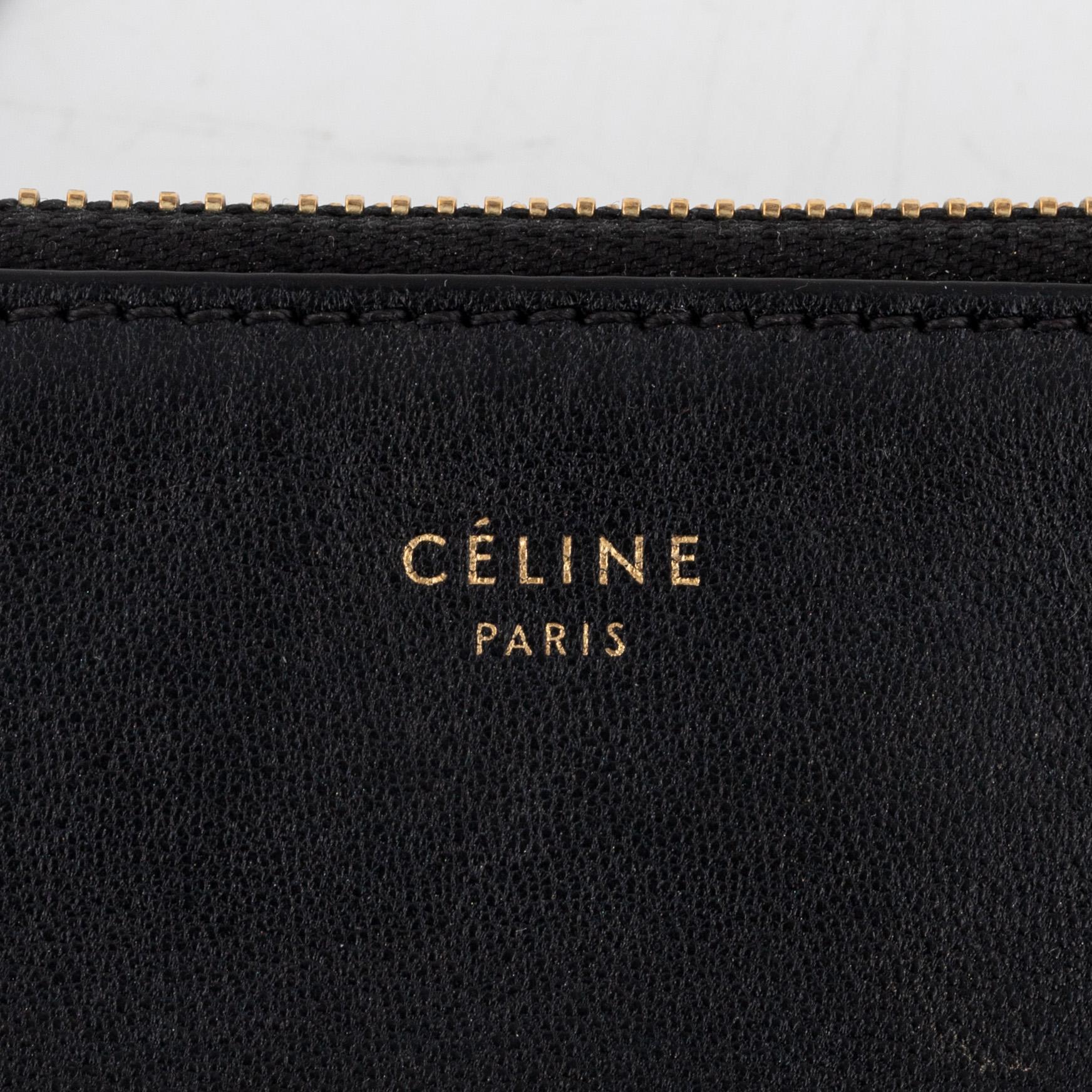 Celine a black leather Trio Large handbag 2017. Bukowskis