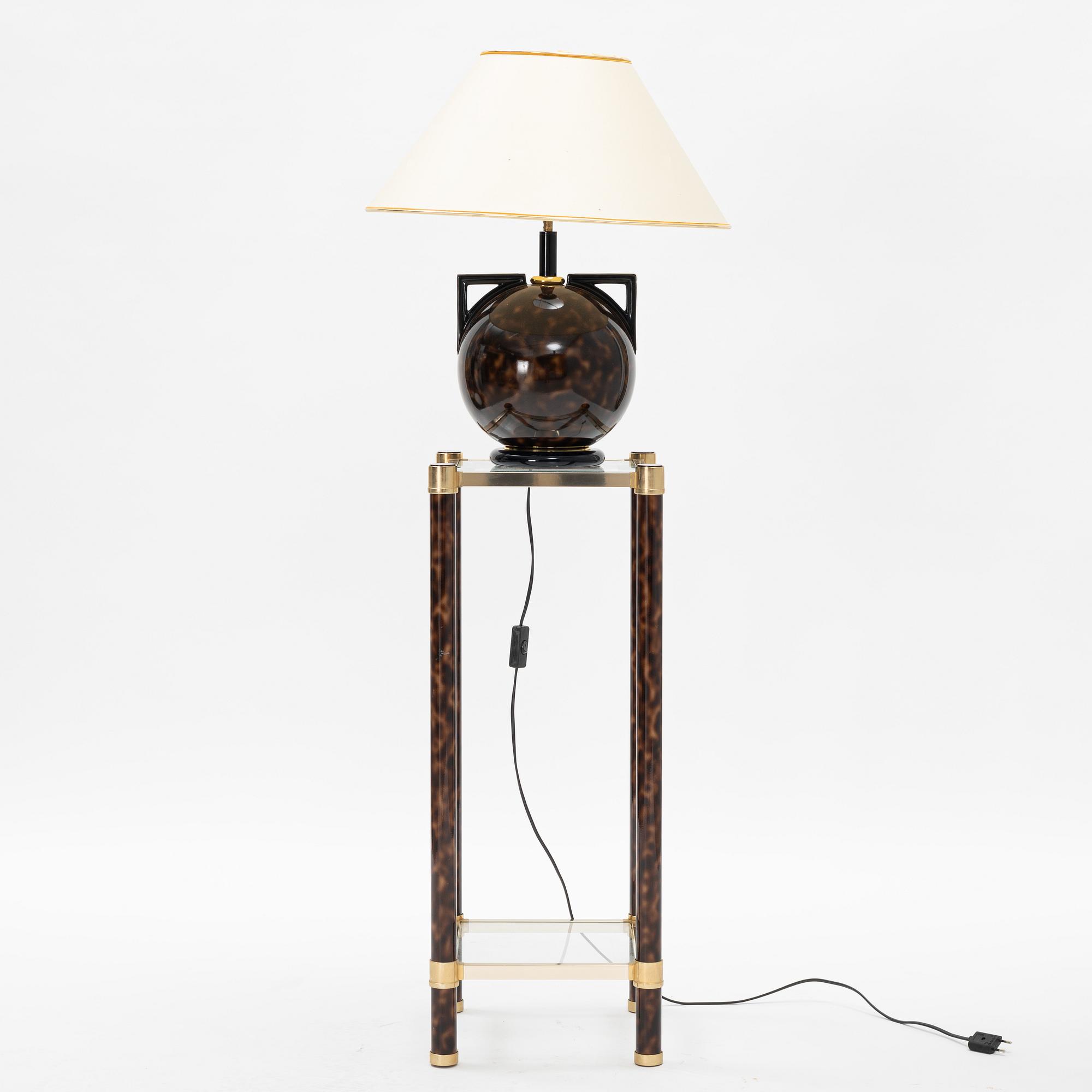Bordslampa med piedestal, Norco, sent 1900-tal.