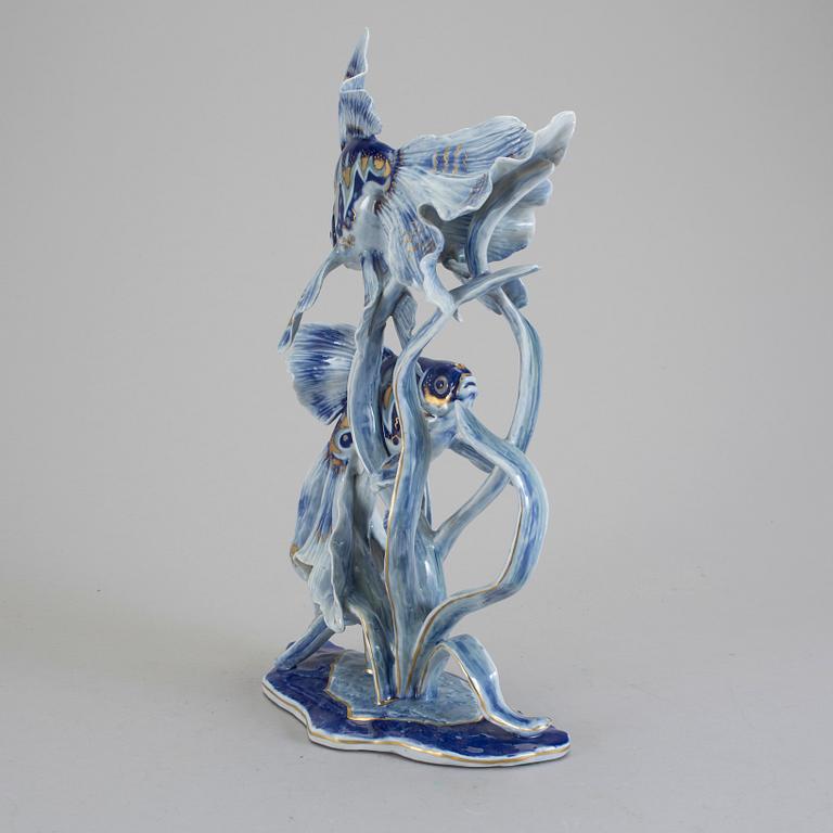 FIGURIN, porslin, Königsblau, Rosenthal. 1900-talets mitt.