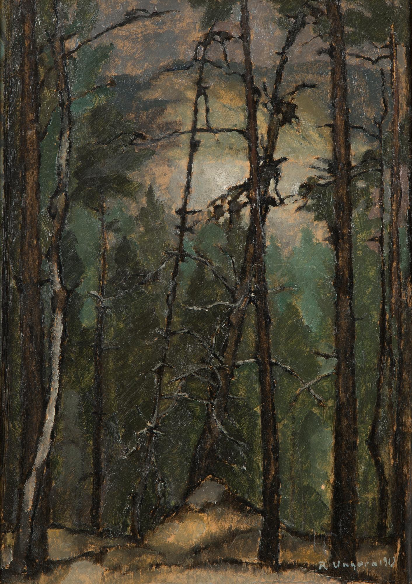 Ragnar Ungern, oil on board, signed and dated 1912.
