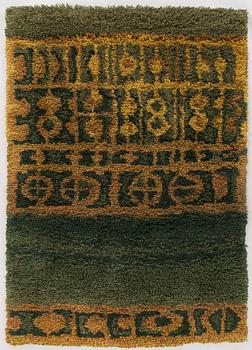 Tellervo Strömmer, rya, modell för Wetterhoff. Circa 170 x 120 cm.