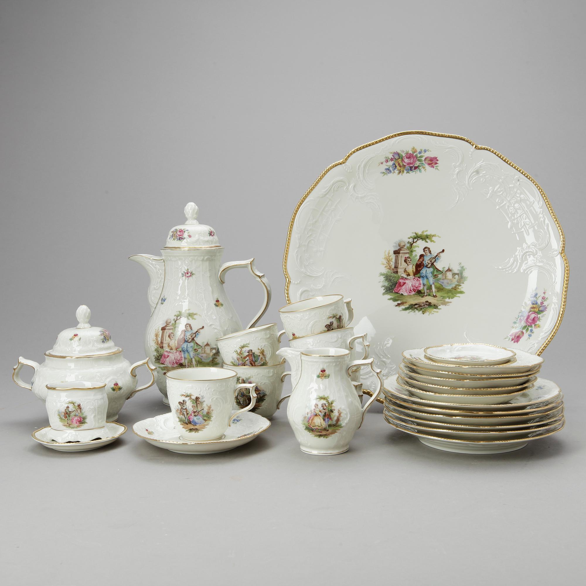 KAFFESERVIS, 20 delar, "Sanssouci", Rosenthal.