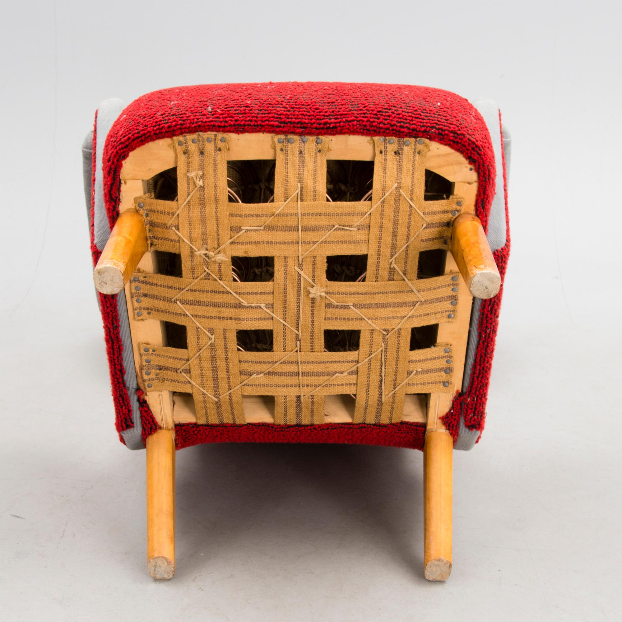 A mid 1940s armchair for Hiort Tuote Puunveisto, Finland.