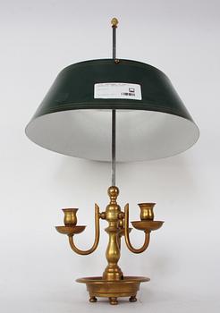 BORDSLAMPA, sk lampe a bouillotte, omkring 1900.