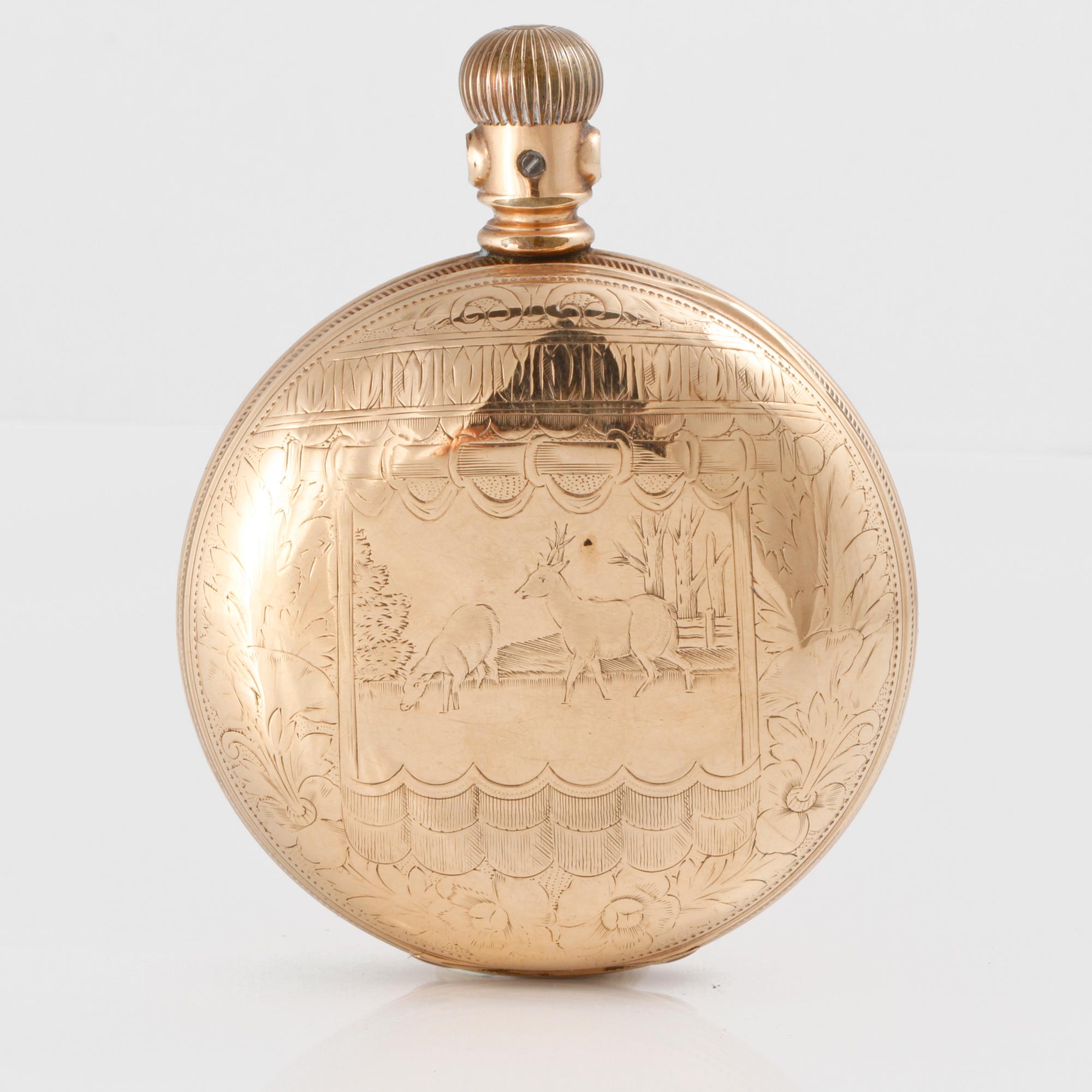 FICKUR, gulddoublé, Elgin Natl Watch Co, 1900-talets första hälft.