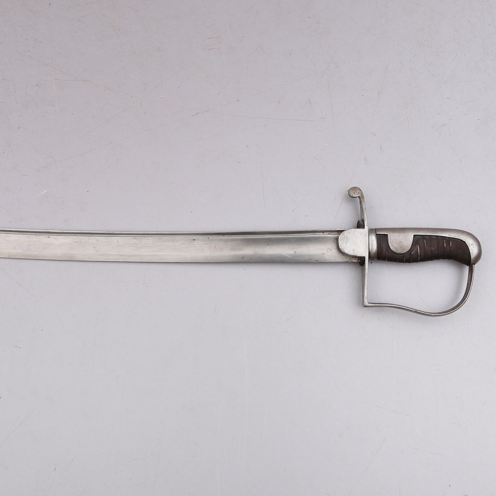 SABEL, modell 1831, för artilleriet.