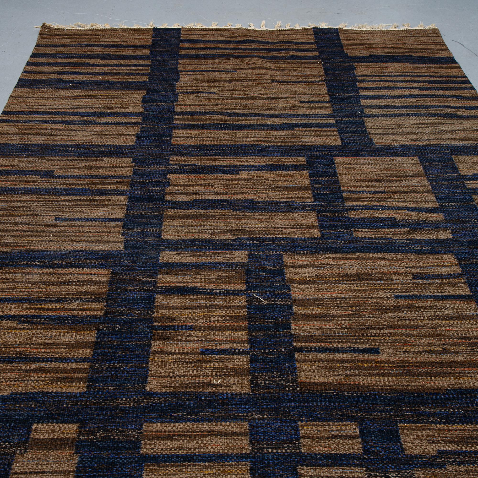 Erik Lundberg, sannolikt, matta, rölakan, Vävaregården Erigsboda, 309 x 200 cm.