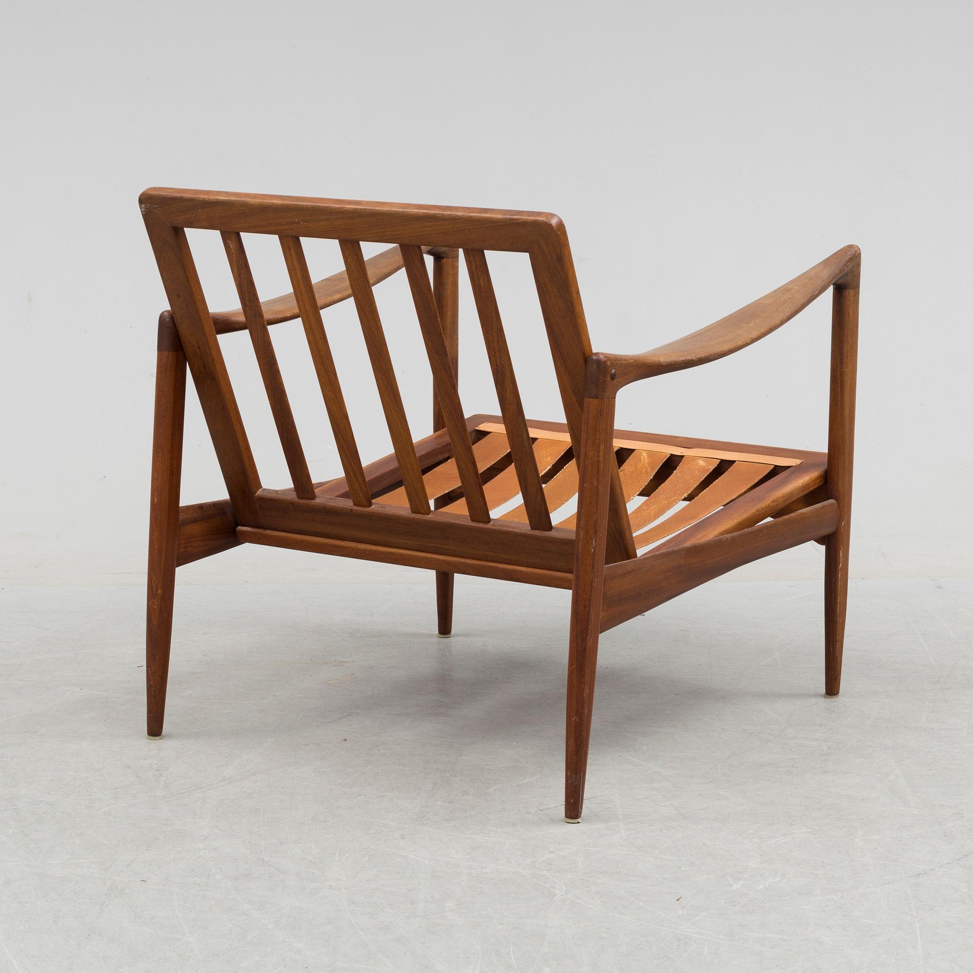 IB KOFOD LARSEN, fåtöljstomme, "Kandidaten", OPE möbler, 1960-tal.