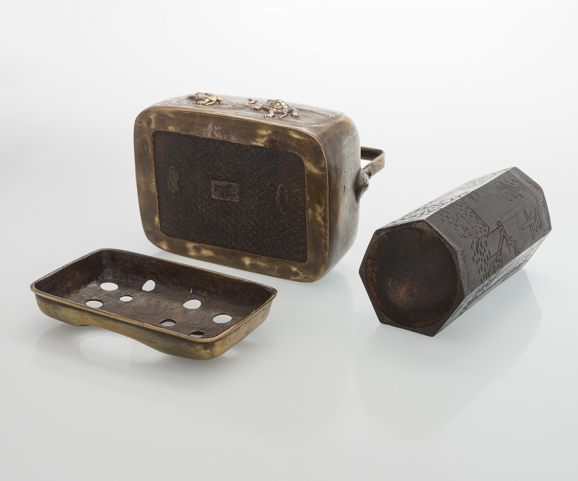 Esineitä, 3 kpl, Japani ja Kiina, 1900-luvun alku.