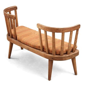 177. Axel Einar Hjorth, a stained pine sofa, "Utö", Nordiska Kompaniet, Sweden 1930's.