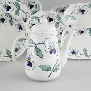 SYLVIA LEUCHOVIUS, 114 servisdelar, porslin, "Sylvia", Jubileumsservis, Rörstrand, 1900-talets andra hälft.