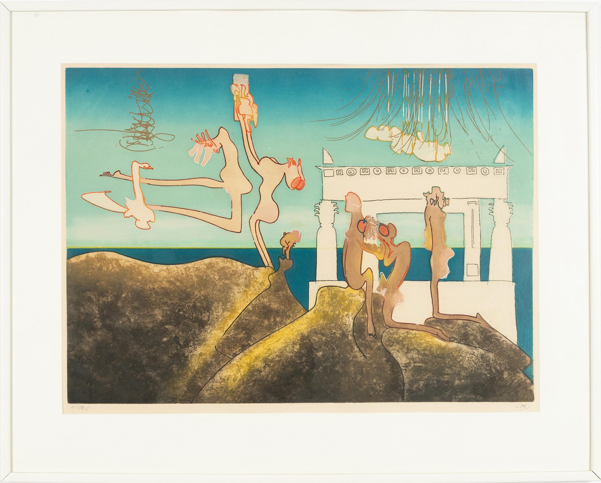 Roberto Matta, From: "L'arc, obscure des heures",