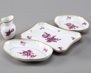 KAFFESERVIS, porslin, 22 delar, "Purple", Royal Copenhagen, Danmark, 1900-tal.