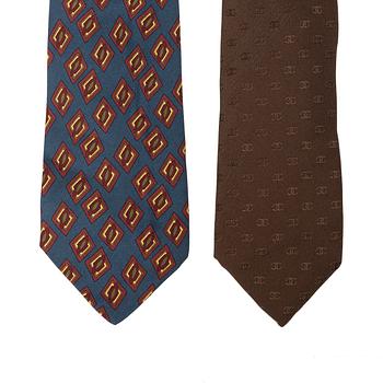 Chanel, Ties, 2 pcs.