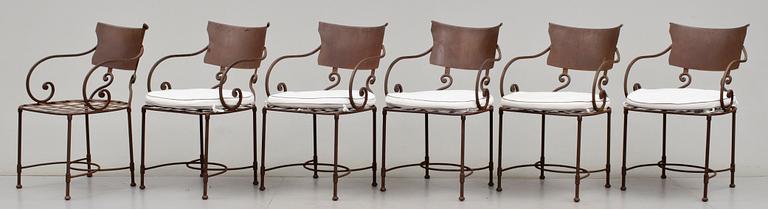 TRÄDGÅRDSSTOLAR, 6 st, 1900-tal.