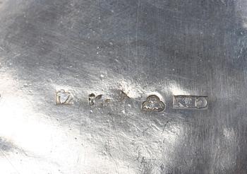 PARTI SILVER, 4 delar, bl a CG Hallberg samt CFN, 1840.