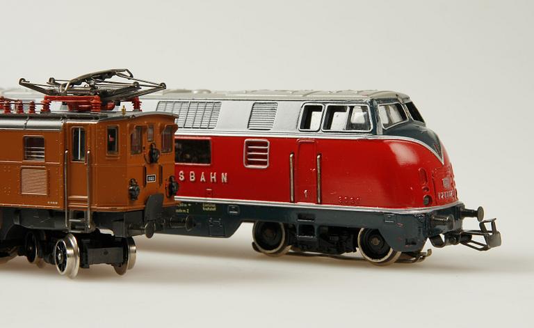 ELLOK, 3 st, Märklin, 3021, 3144 samt 3151, H0.