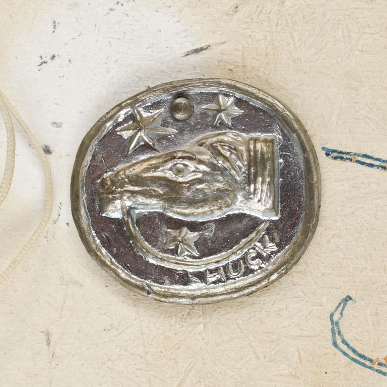 LARS HUCK HULTGREN, olja på trä.