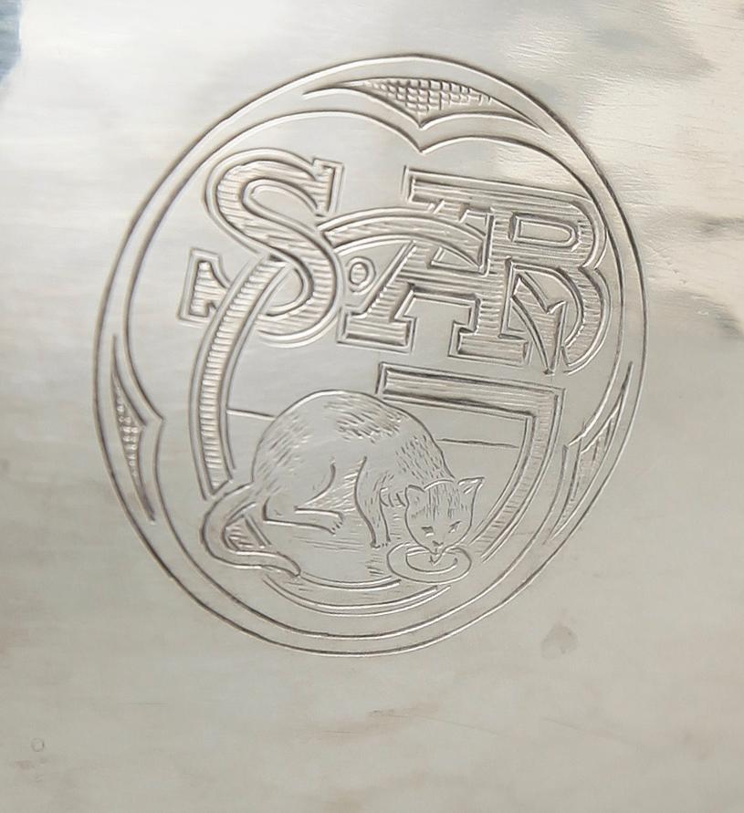 SKÅL, silver, 1917. Vikt ca 587 gram.