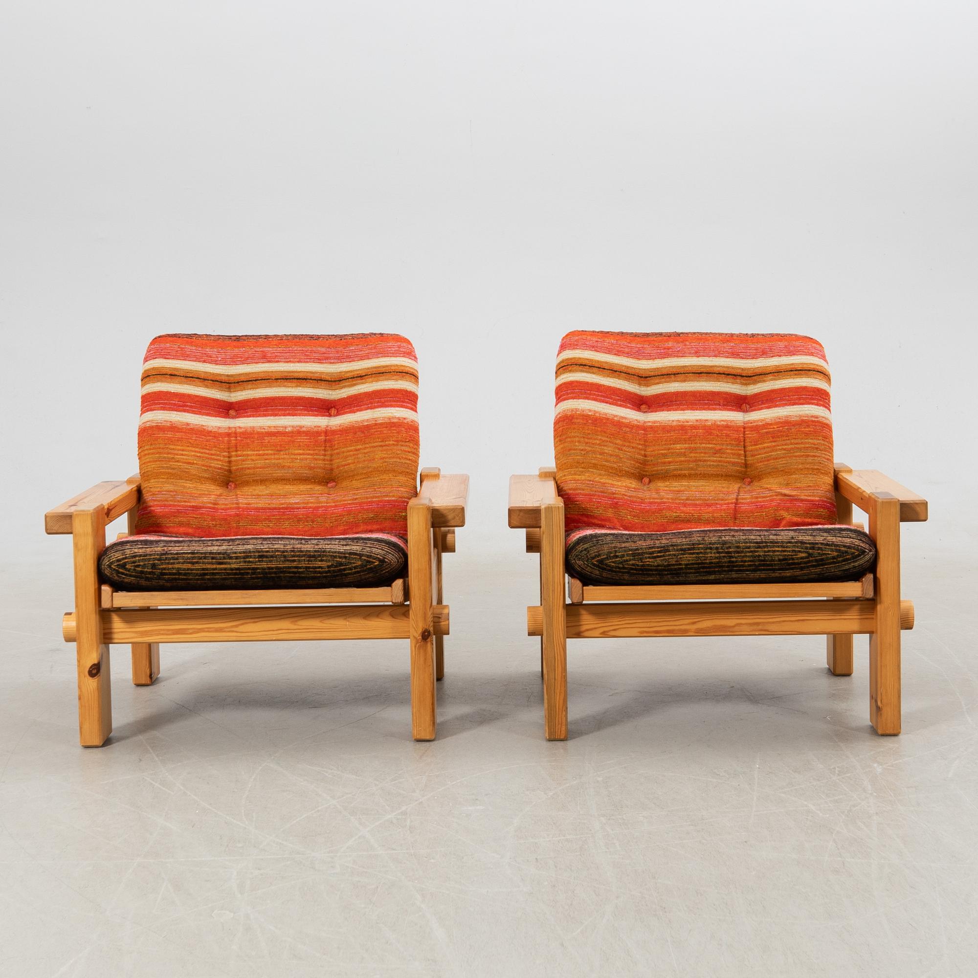 Yngve Ekström, fåtöljer ett par "Dymling" för Swedese 1970-tal.