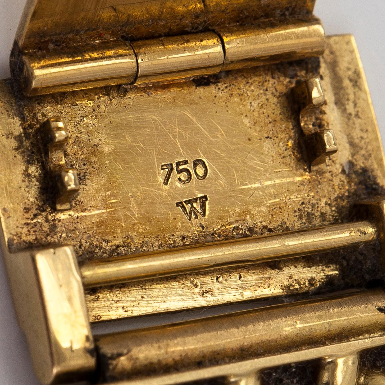 IWC, wristwatch, 34 mm, 18K gold.