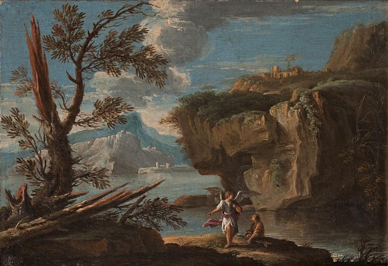 Salvator Rosa Circle of, A biblical scene.