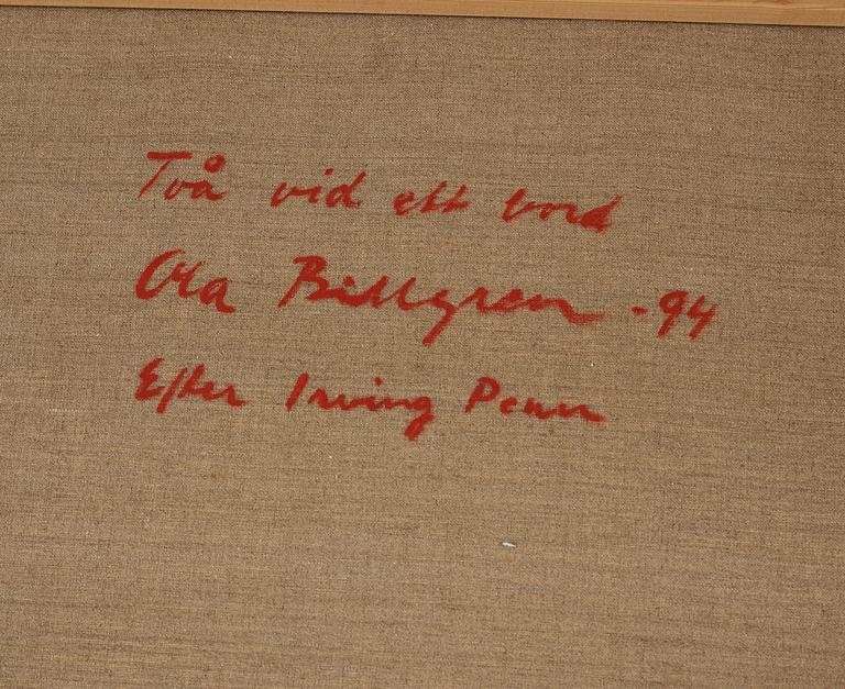 Ola Billgren, "Två vid ett bord (Efter Irving Penn)".