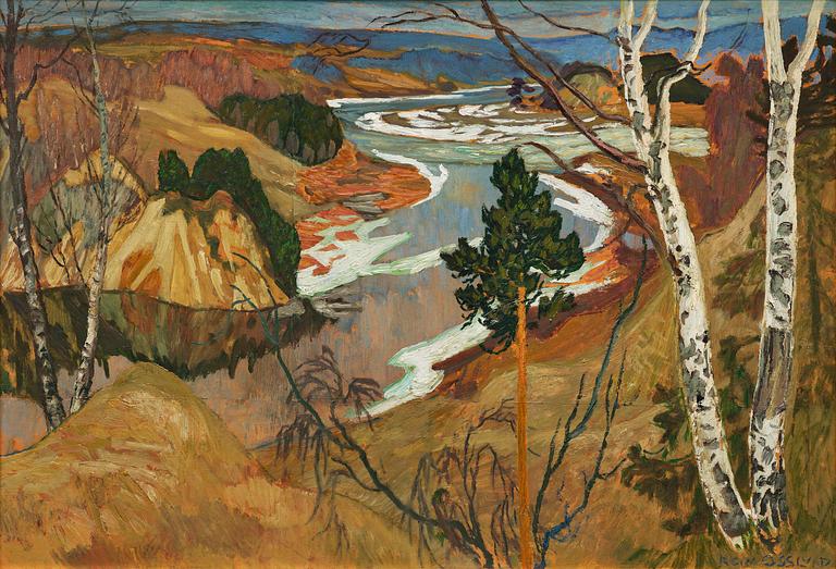 Helmer Osslund, "Tidig vår, Österås" ("Early Spring, Österås").