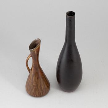 Two stoneware vases from Rörstrand, Carl-Harry Stålhane and Gunnar Nylund. .