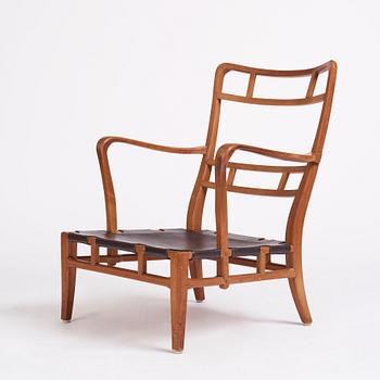 Carl-Axel Acking, an easy chair, "NK Hantverk" Nordiska Kompaniet, 1940s. Provenance Carl Axel Acking.