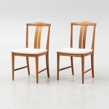 Karl Erik Ekselius, a set of six teak chairs, 1960s.
