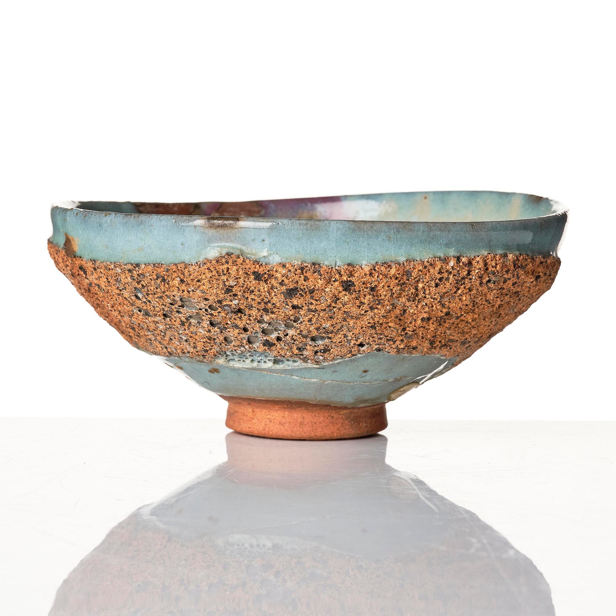 A Jun glazed purple splashed bowl 'study piece', Sung/Yuan dynasty.