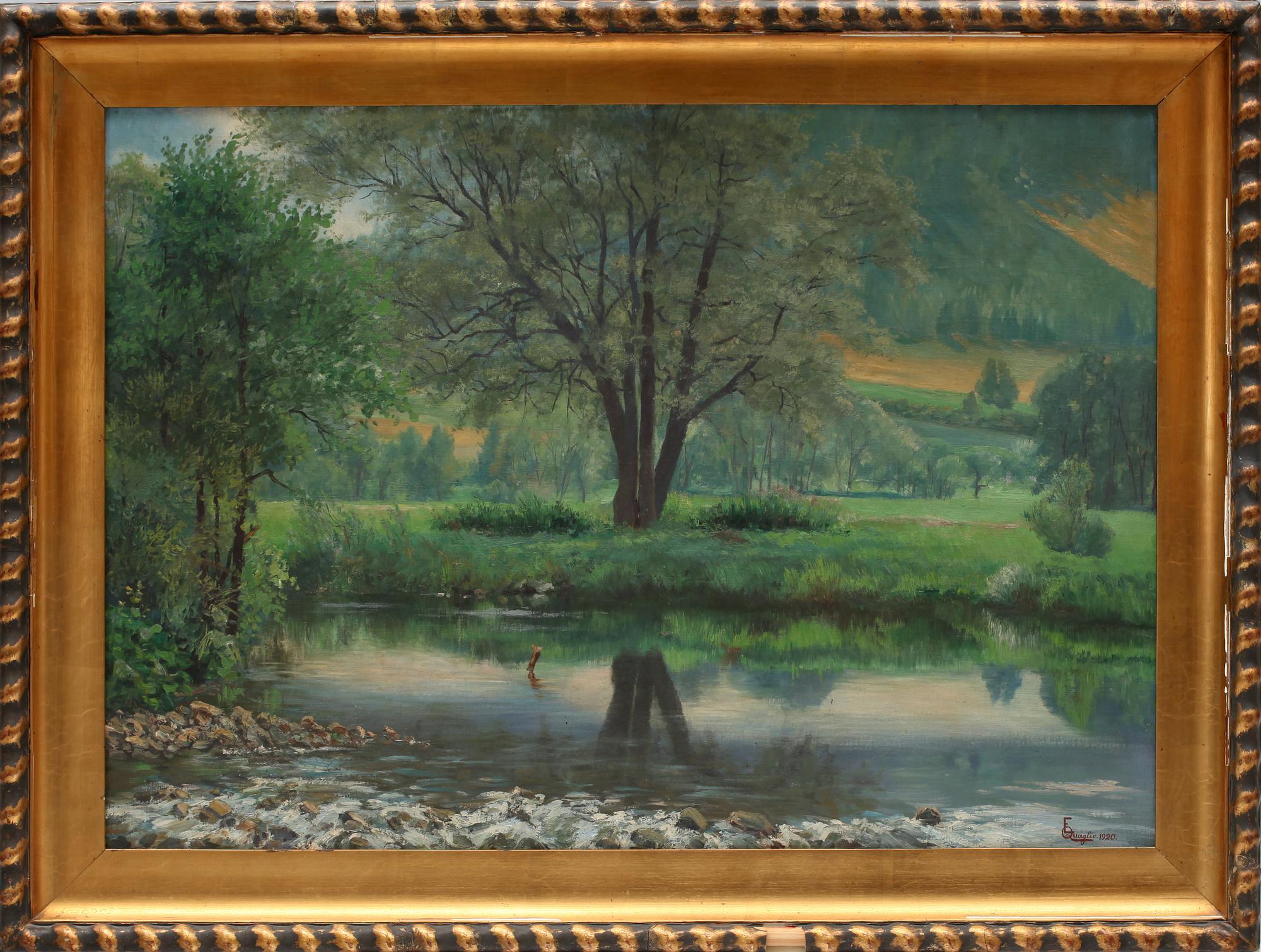 EUGEN QUAGLIO, olja på duk. Sign o dat -20.