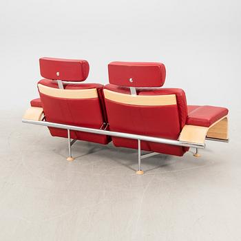 An Åke Fribyter leather sofa 'Leo' from Nelo Knislinge around year 2000.
