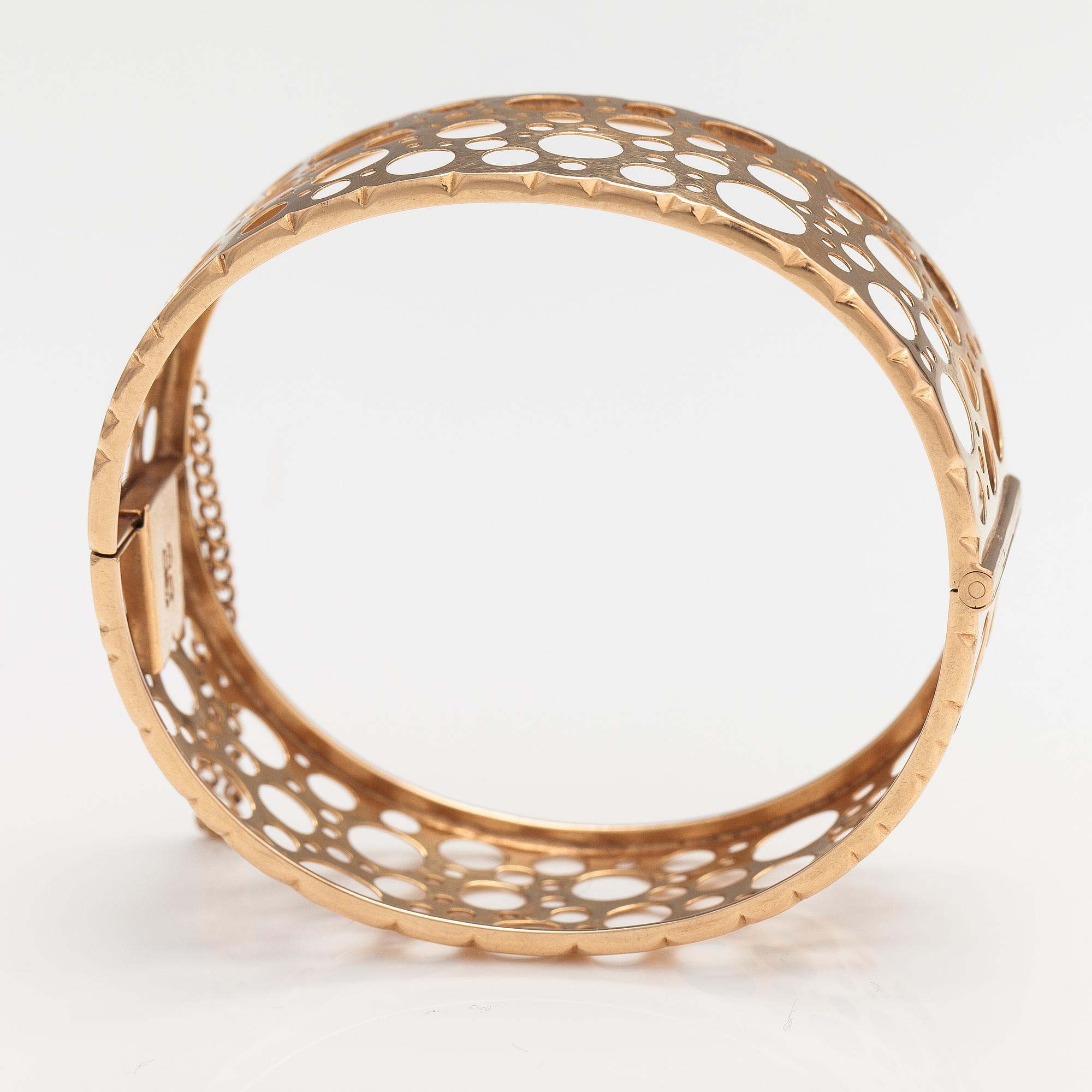 Liisa Vitali, Armband "Pitsi", 14K guld. Westerback, Helsingfors 1972.