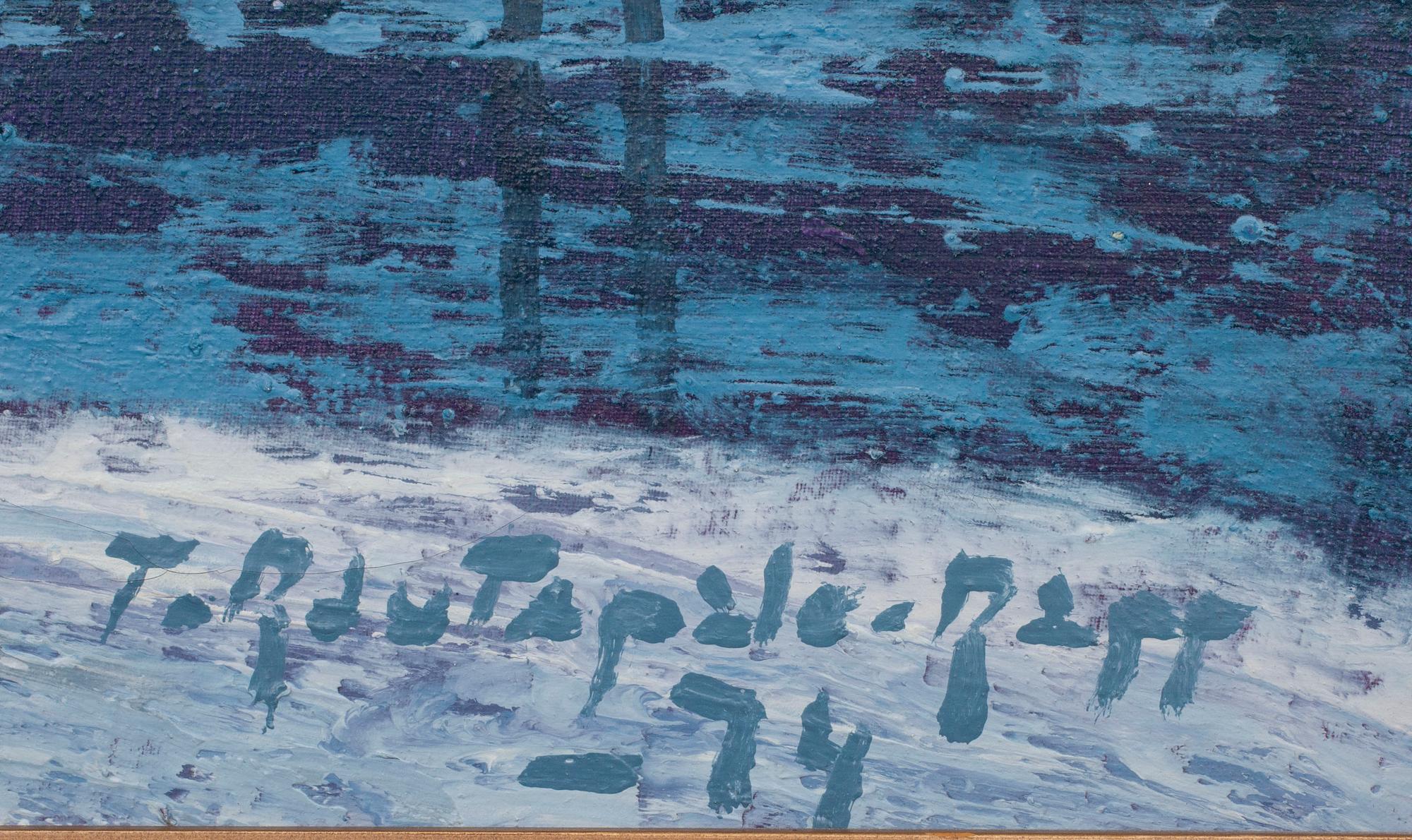 TAUNO RAUTAPALO-RAPP, olja på duk, signerad -74.