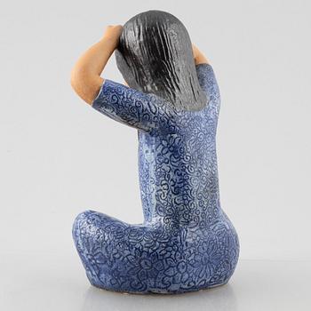 Lisa Larson, skulptur, stengods, "Thailändska", Gustavsberg,.