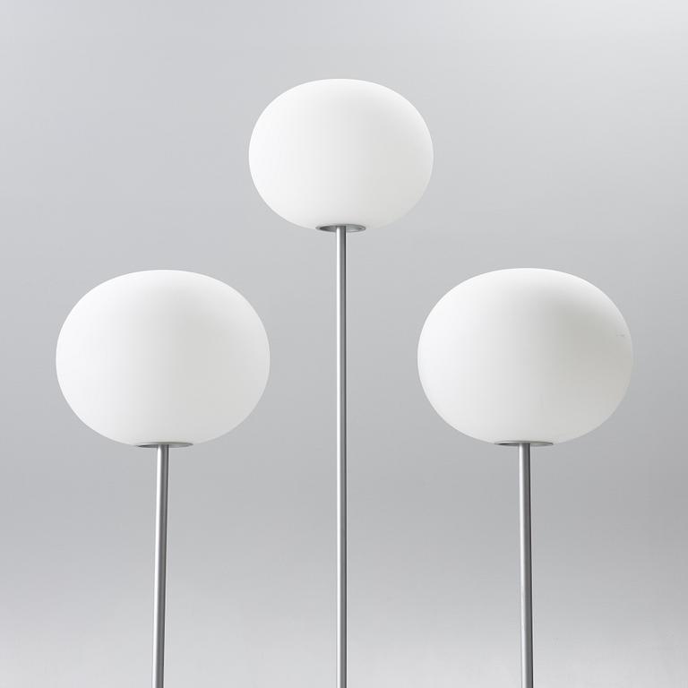 Jasper Morrison, three 'Glo-Ball' floor lamps, Flos, Italy.