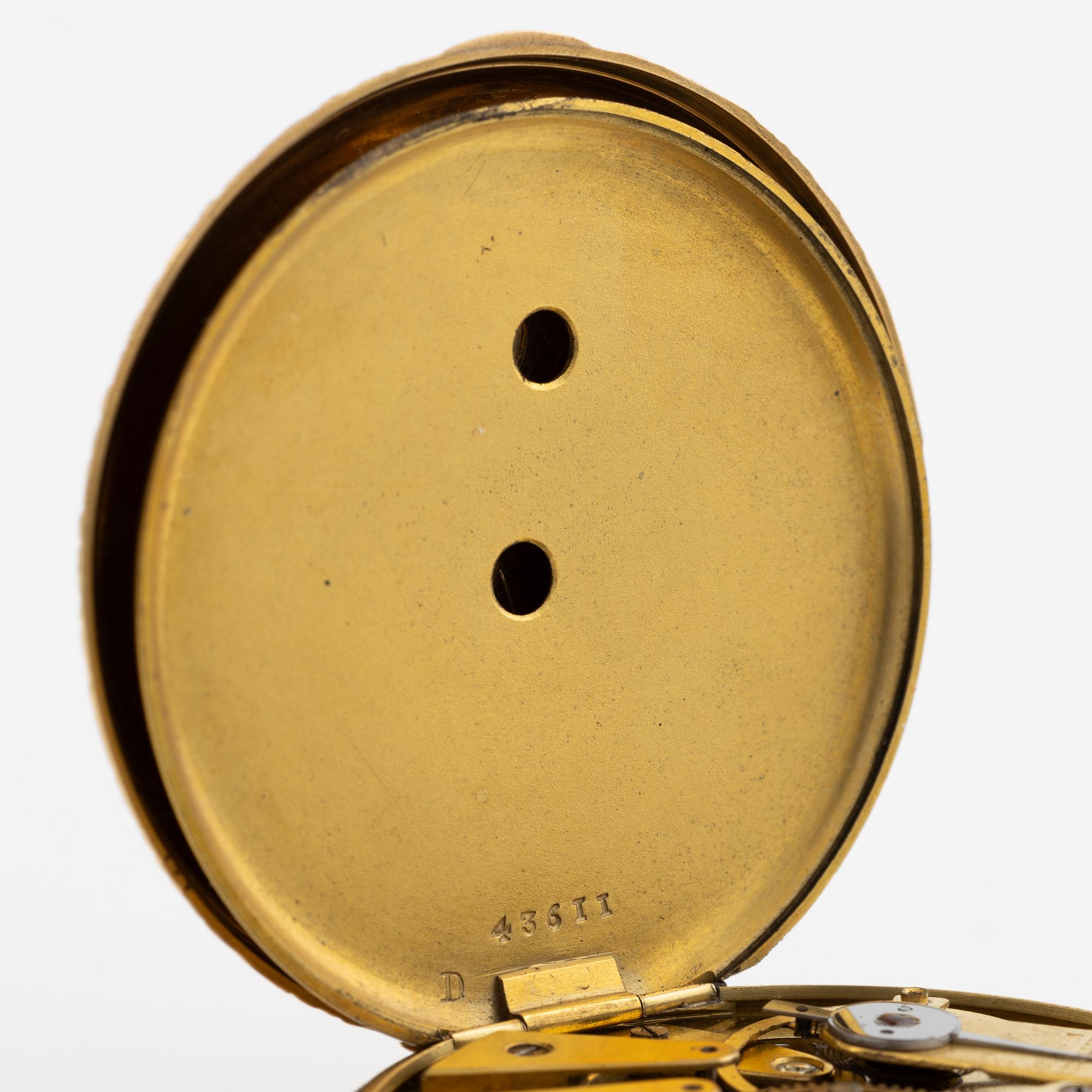 Pocket watch, 42 mm.