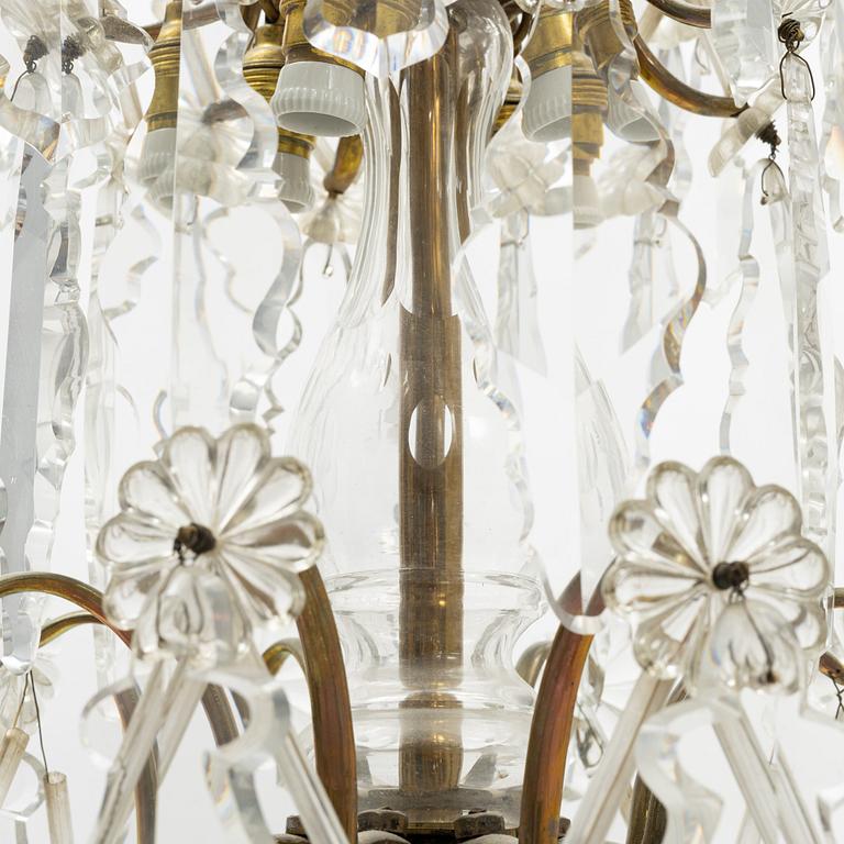 A Rococo style chandelier, first half of the 20th Century.