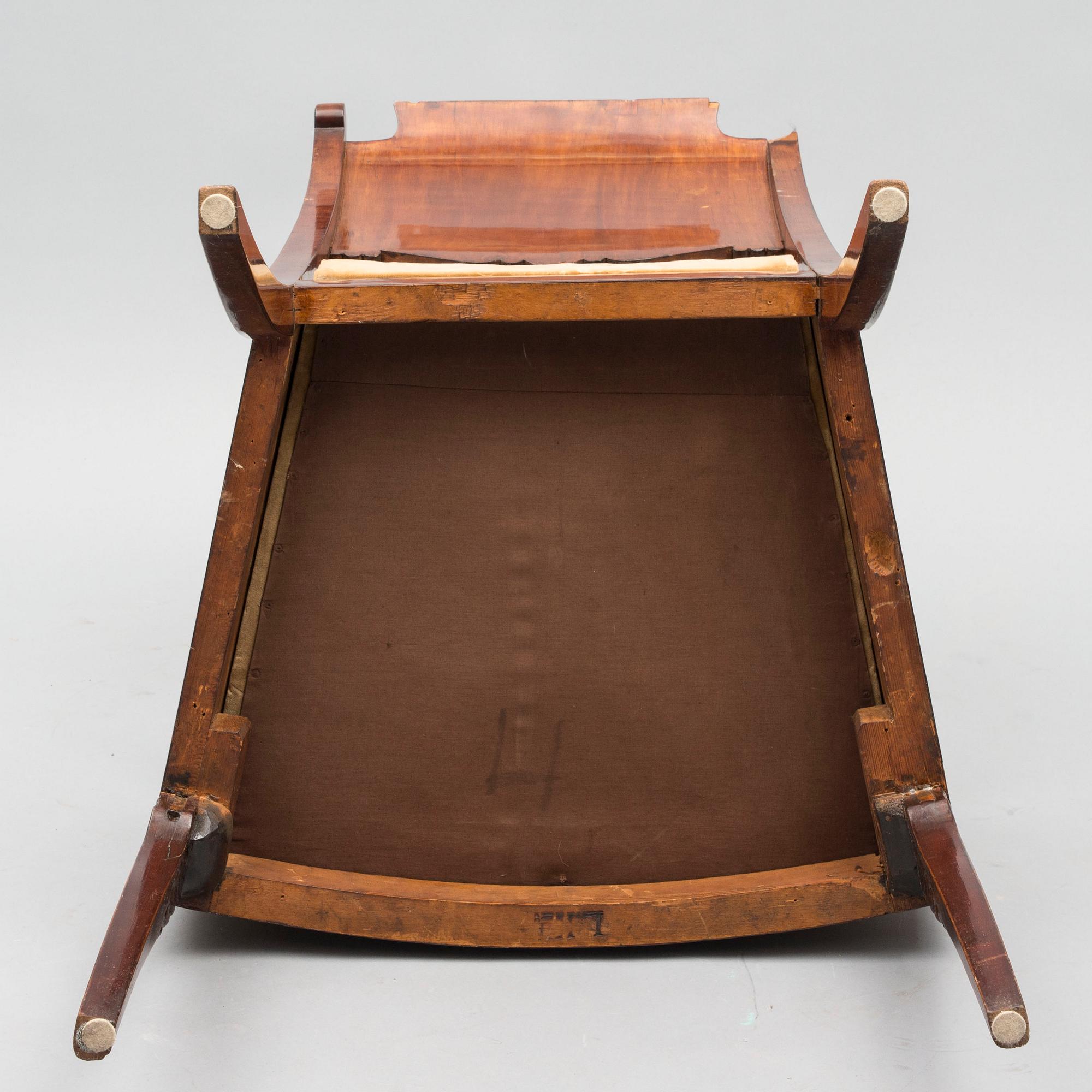 KARMSTOL, beidermeier, ca 1830-tal.