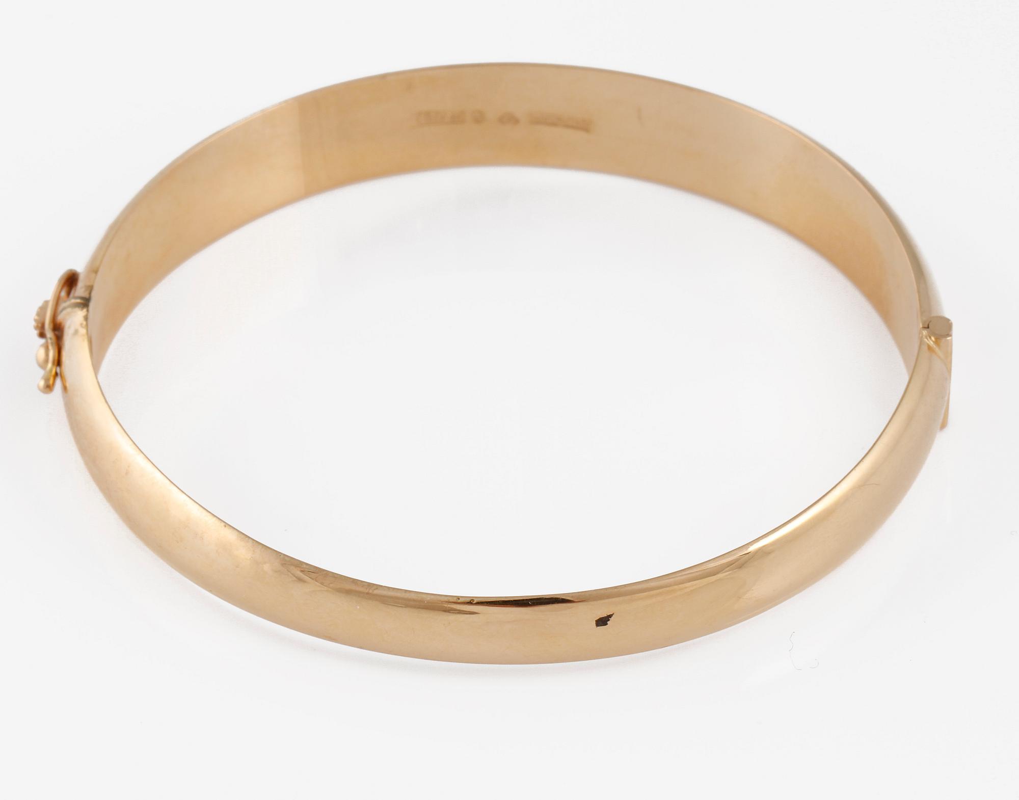 ARMRING, 18K guld, Ceson, Göteborg, 1977. Vikt 14,2 gram.