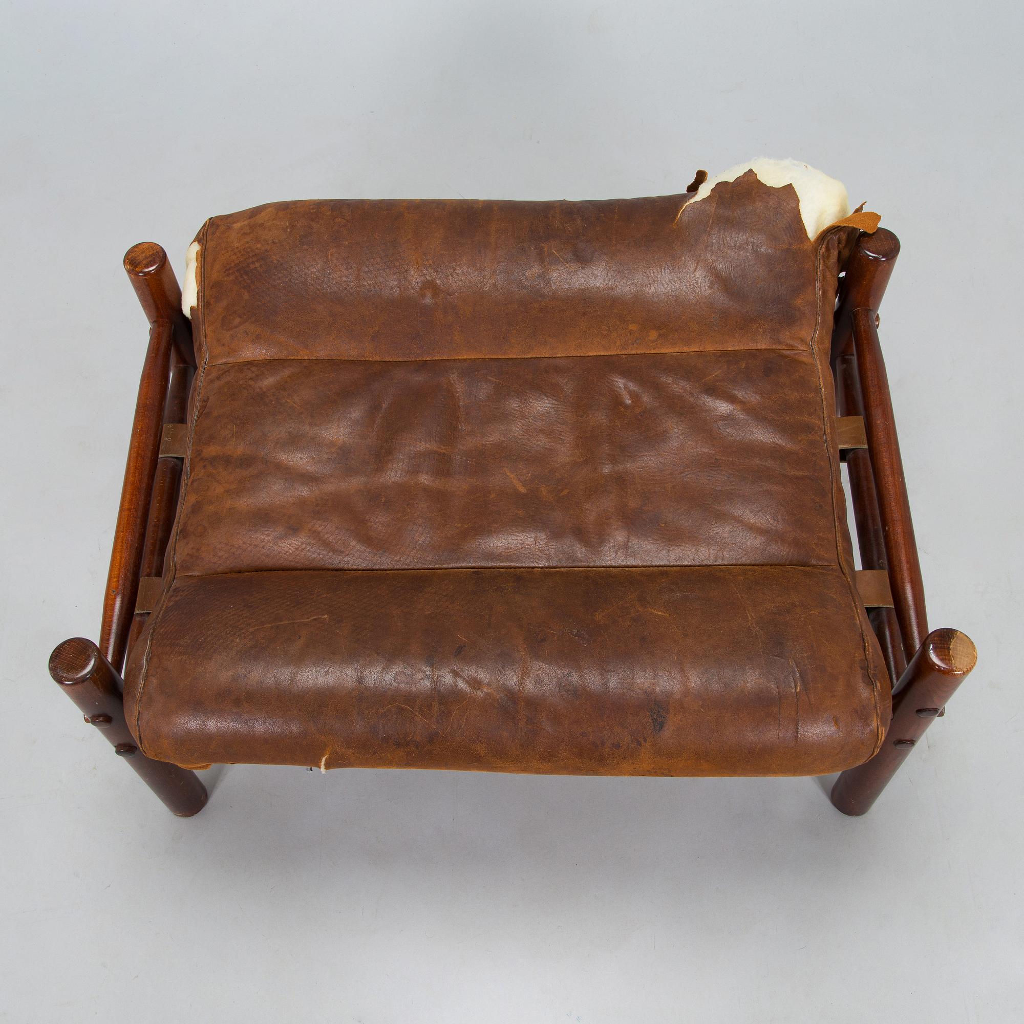 Arne Norell, fotpall, "Inca", 1960/70-tal.