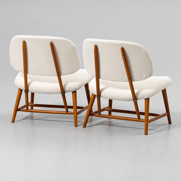 Alf Svensson, Armchairs, a pair, TeVe, Bra bohag. Studio Ljumgs industrier, Malmö, 1950s.