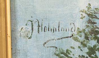 Josefina Holmlund, oil on canvas, signed.