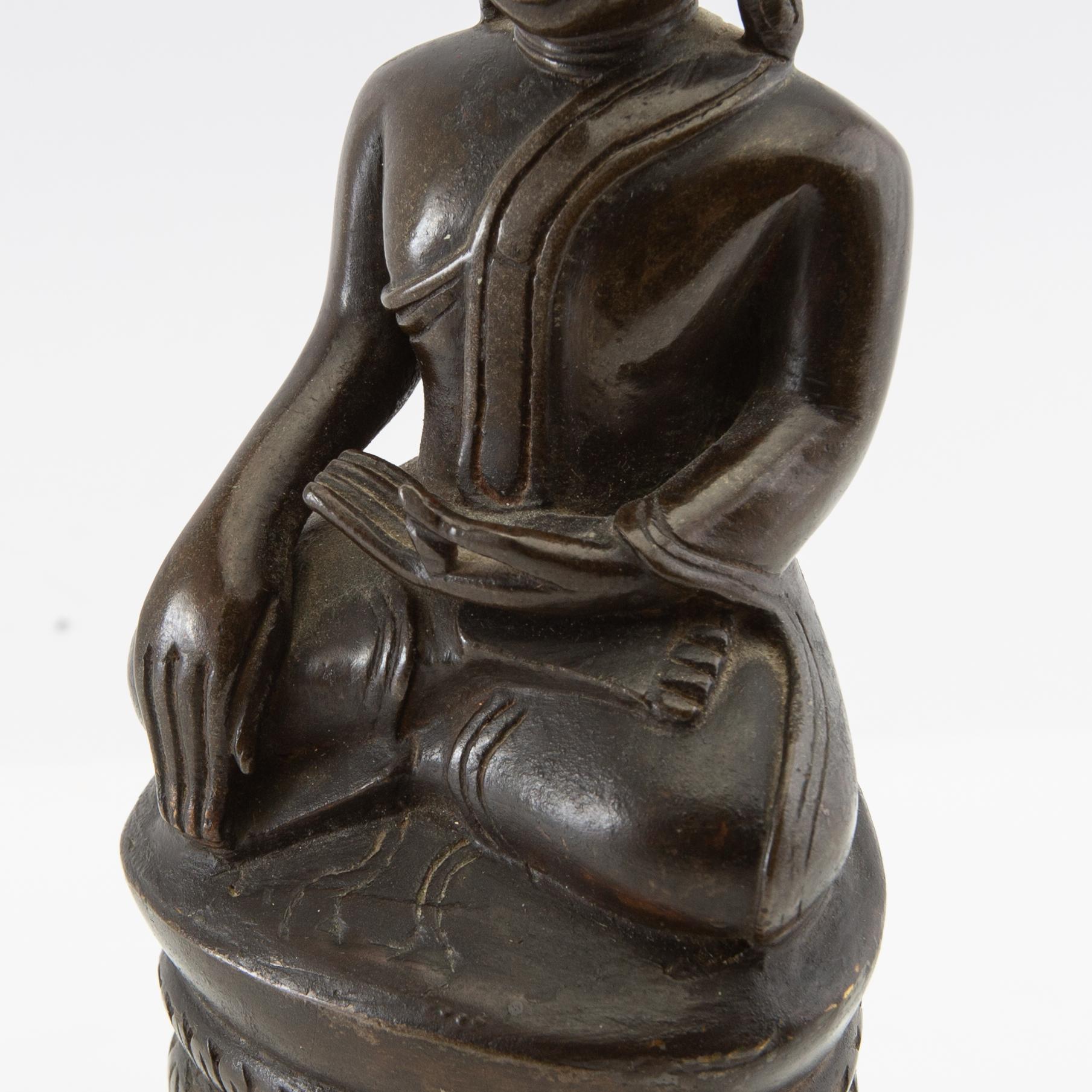 Buddha, bronze. Burma, probably 20th century.