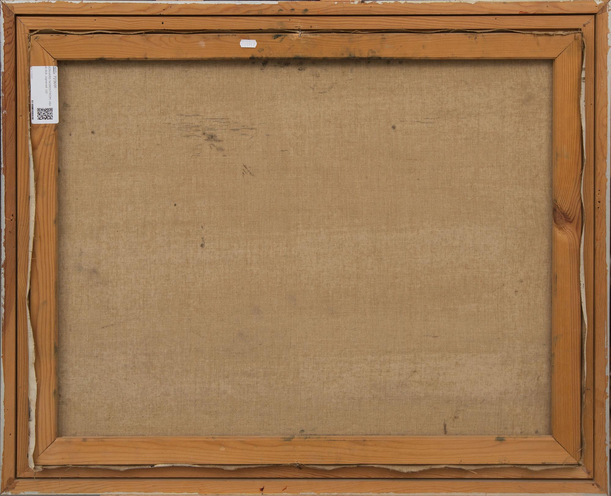 GERHARD NORDSTRÖM, olja på duk, signerad.